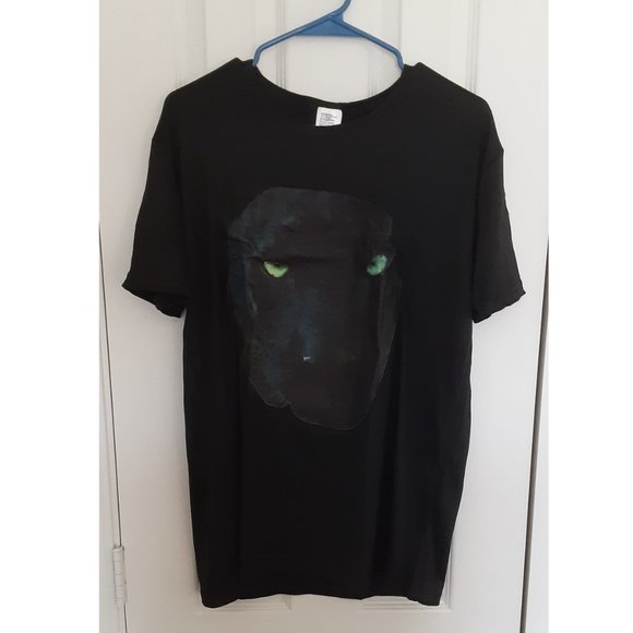 Men's T-Shirt Black Panther Eyes Short Sleeve Tee Graphic T-Shirt Size M - 3XL - Picture 4 of 5
